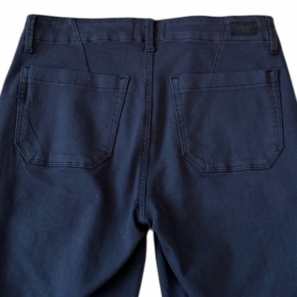 NWT PAIGE Size 28 Mayslie Navy Blue Ankle Crop Midrise Side Stripe Jogger Pants - Picture 7 of 16
